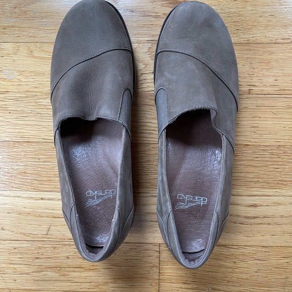 Brown Suede Dansko Dress Clog - Picture 1 of 4